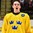 GRAND FORKS, NORTH DAKOTA - APRIL 23: Sweden's Hugo Danielsson #7 enjoys his national anthem after a 6-5 shoot out victory over Canada during semifinal round action at the 2016 IIHF Ice Hockey U18 World Championship. (Photo by Matt Zambonin/HHOF-IIHF Images)

